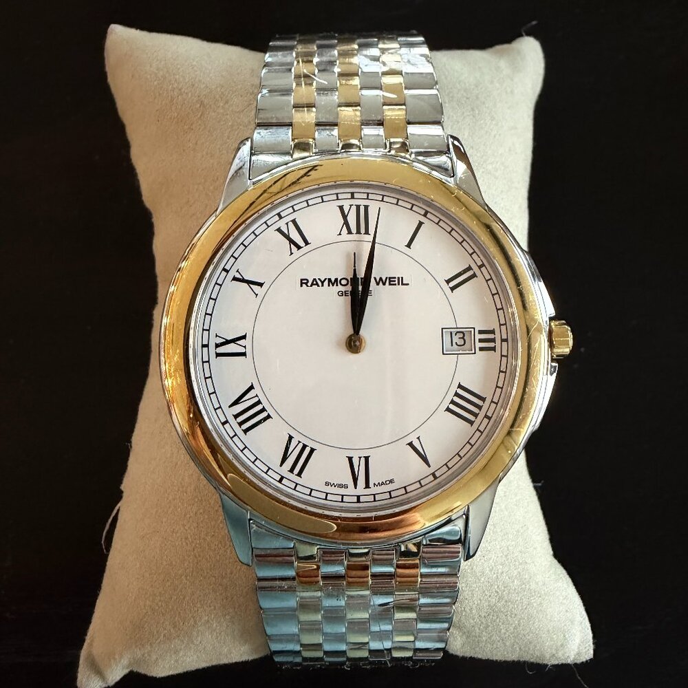 Raymond Weil Toccata Two-Tone Stainless Steel White Dial Date Quartz Mens Watch